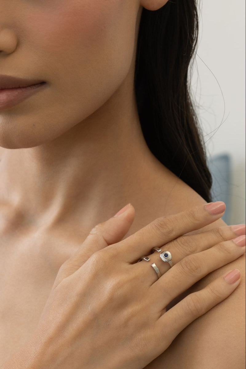 AR27S Little Bite 18k gold plated on brass ring by Aarjavee for women in Singapore