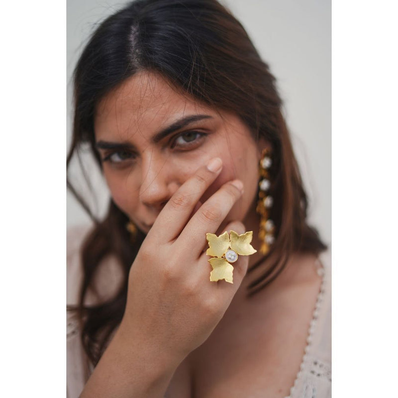 Three Petal Ring by Aarjavee for women in Singapore