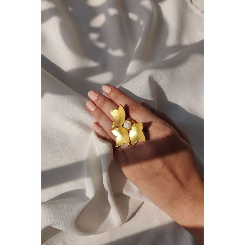 Three Petal Ring by Aarjavee for women in Singapore