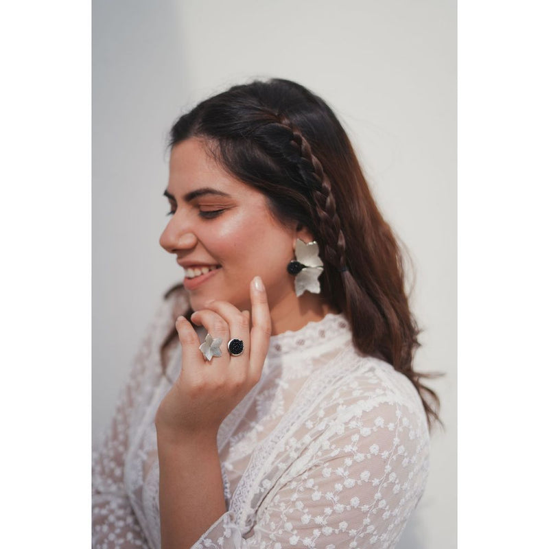 Flower and Bud Ring by Aarjavee for women in Singapore
