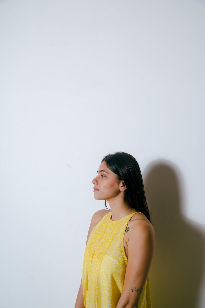 Aureolin Dress Dress by Homegrown by Alterego in yellow color for women in Singapore