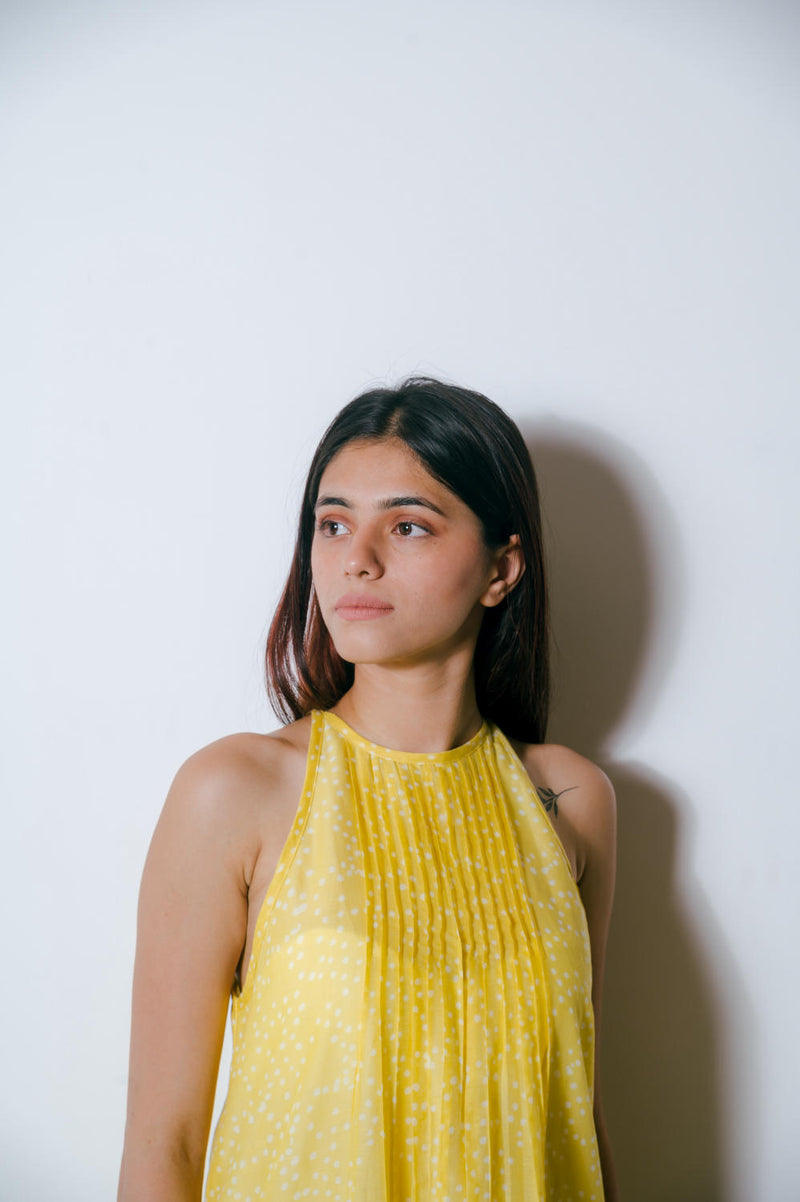 Aureolin Dress Dress by Homegrown by Alterego in yellow color for women in Singapore