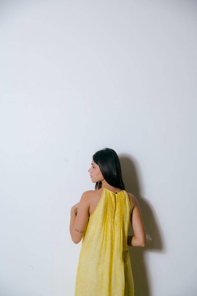 Aureolin Dress Dress by Homegrown by Alterego in yellow color for women in Singapore