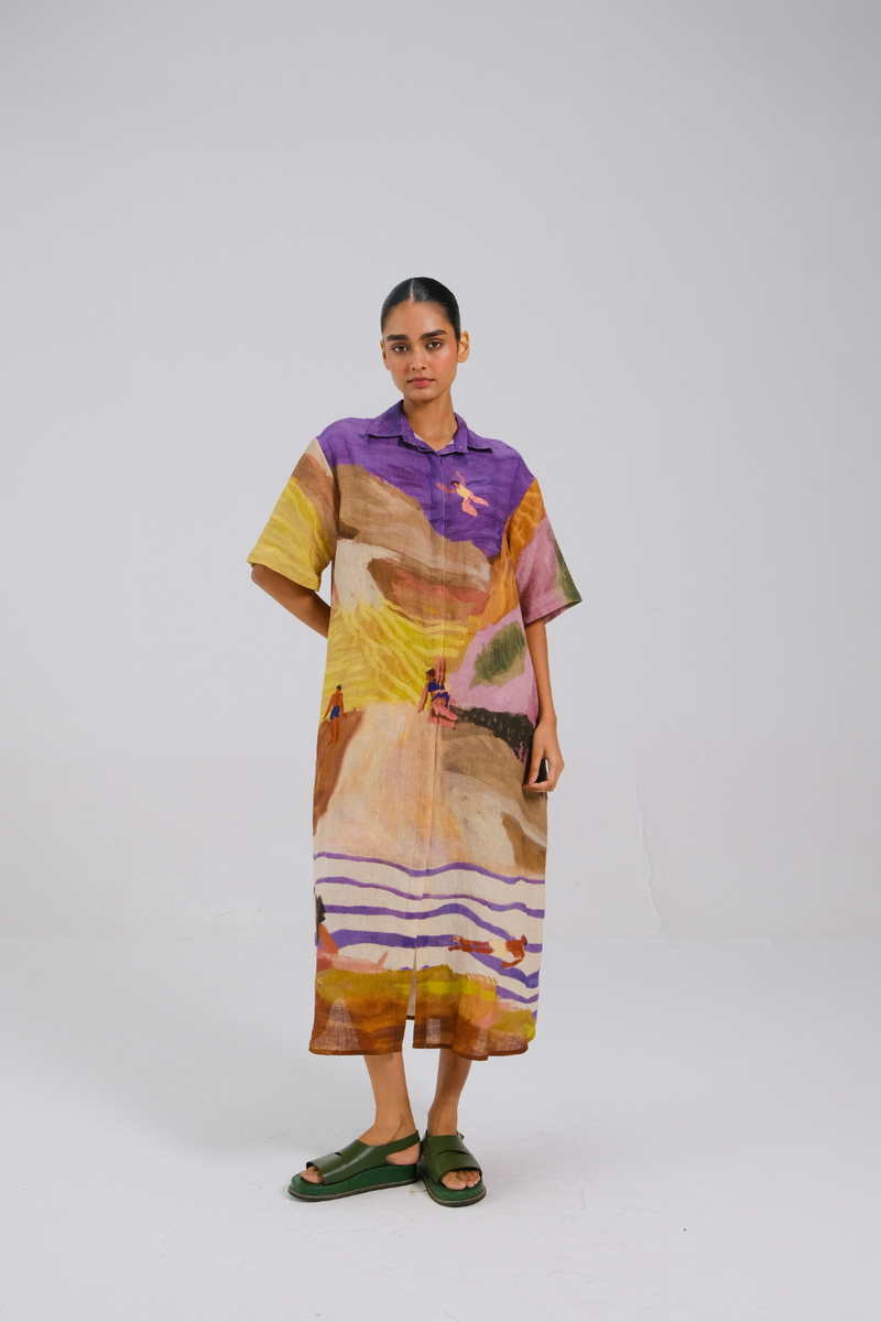 AVA DRESS - SWIMMERS all linen by CORD for women in Singapore