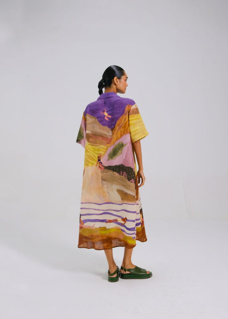 AVA DRESS - SWIMMERS all linen by CORD for women in Singapore