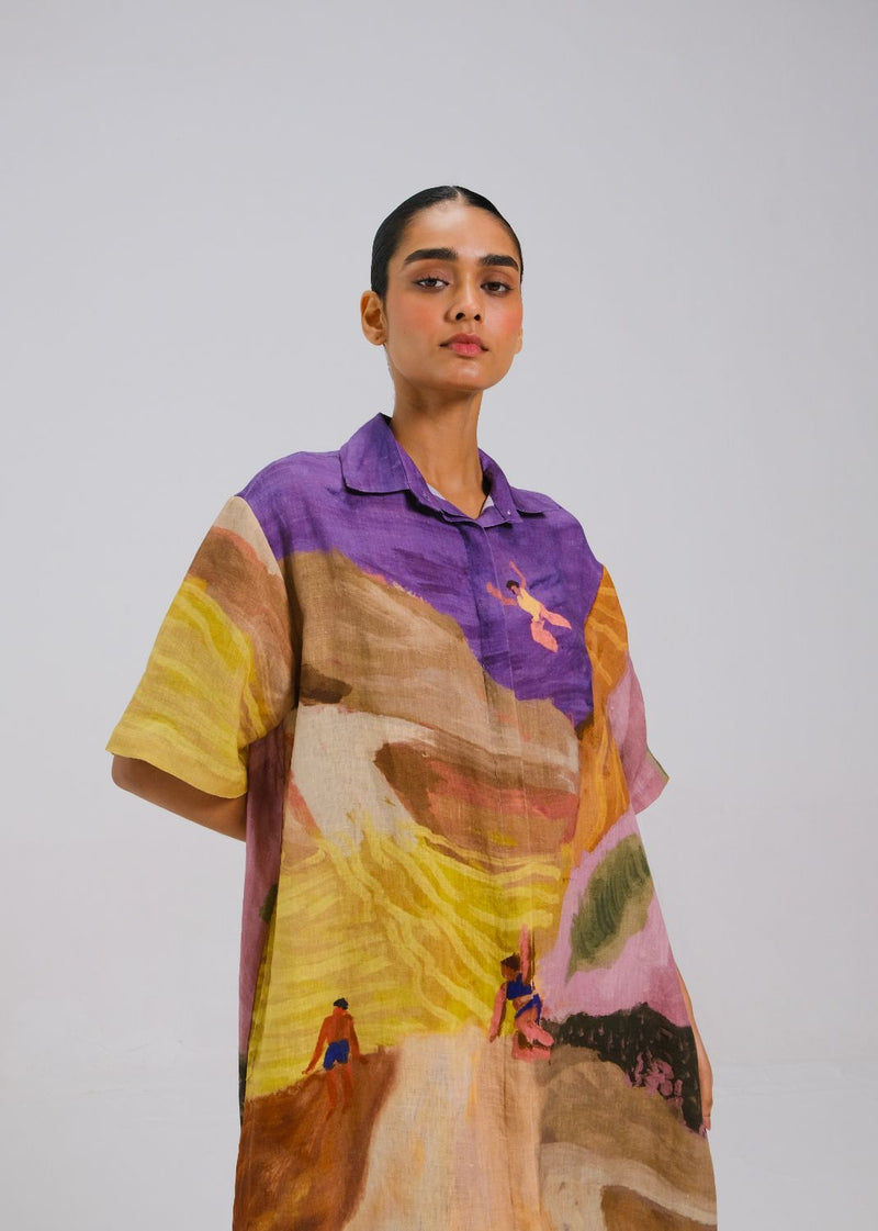 AVA DRESS - SWIMMERS all linen by CORD for women in Singapore