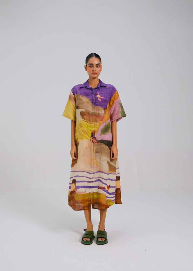 AVA DRESS - SWIMMERS all linen by CORD for women in Singapore