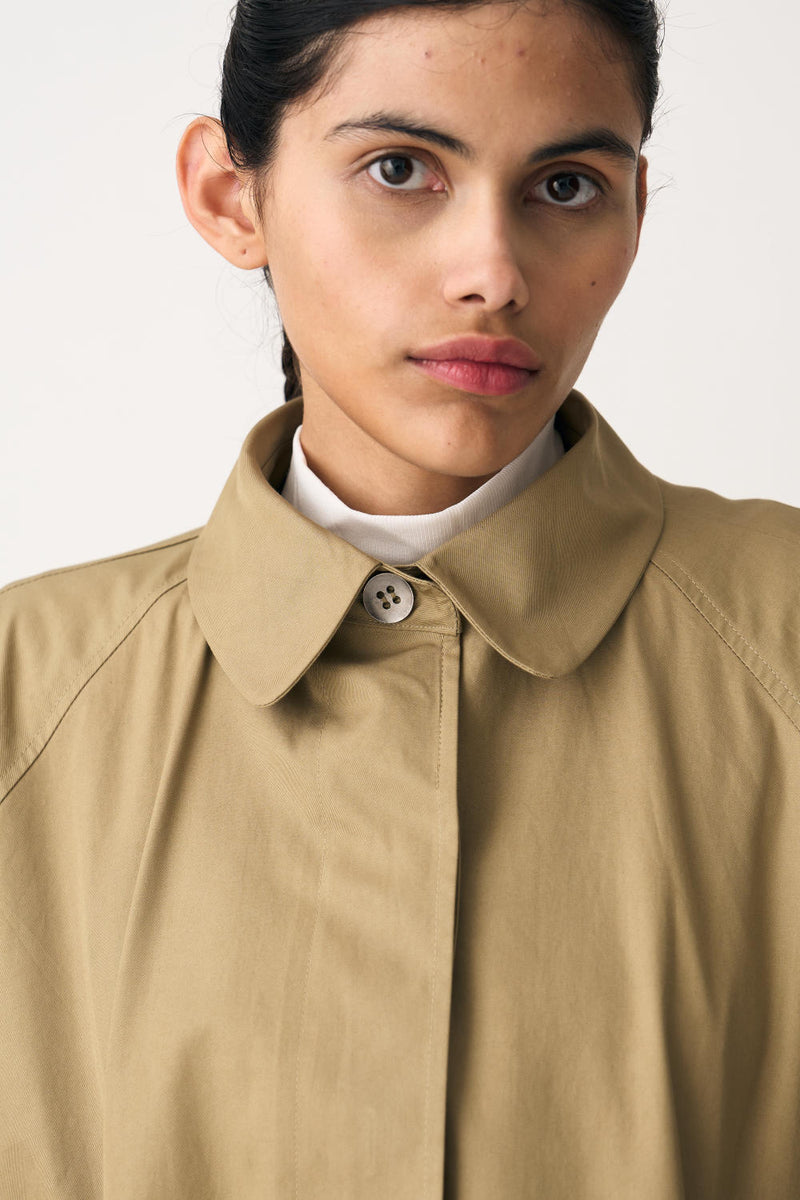 BAT SLEEVE JACKET CO-ORD - AUTUMN SAGE (SET OF 2) by THREE in beige color for women in Singapore
