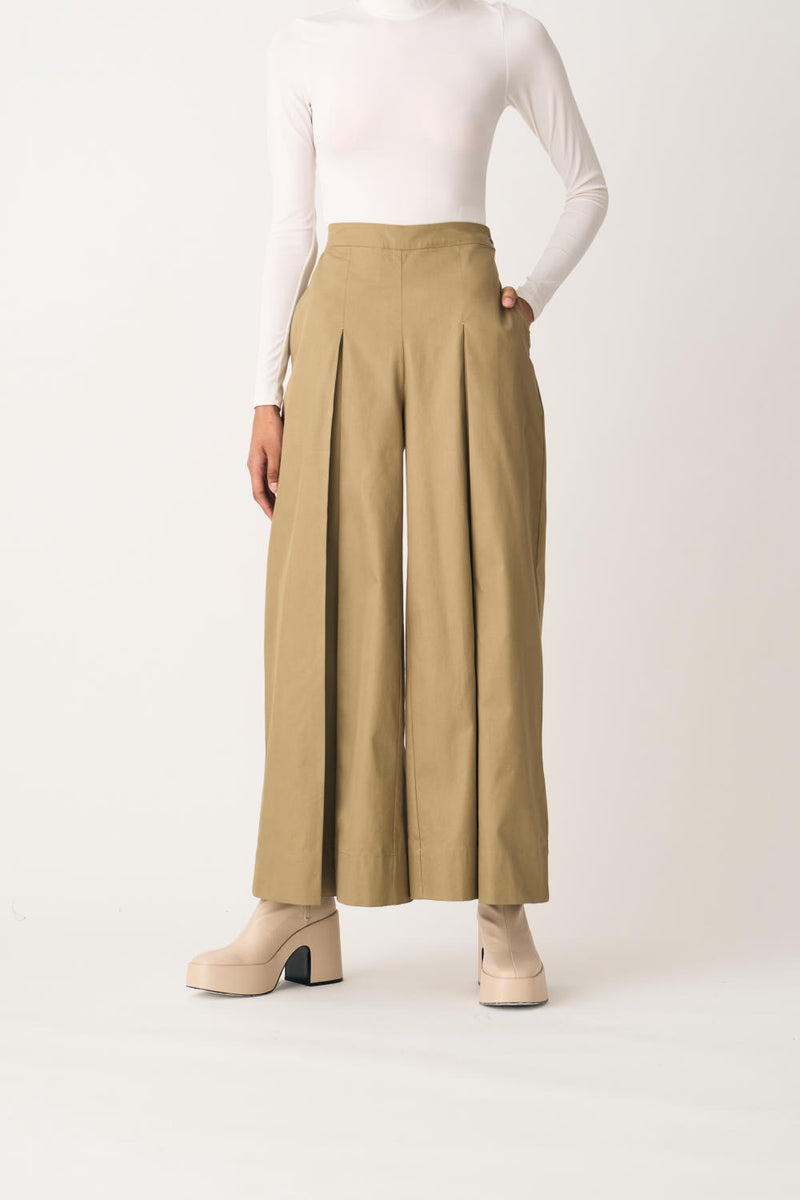 BAT SLEEVE JACKET CO-ORD - AUTUMN SAGE (SET OF 2) by THREE in beige color for women in Singapore
