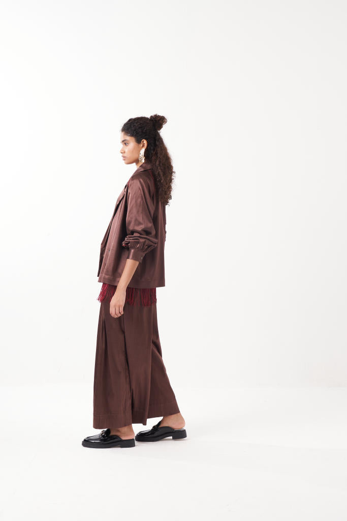 FRINGE TOP-MADDER organza by THREE for women in Singapore