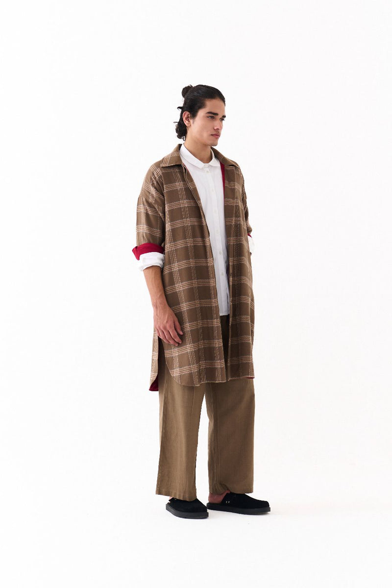 U-HEM JACKET CO-ORD-DENIM BLUE by THREE Men for men in Singapore