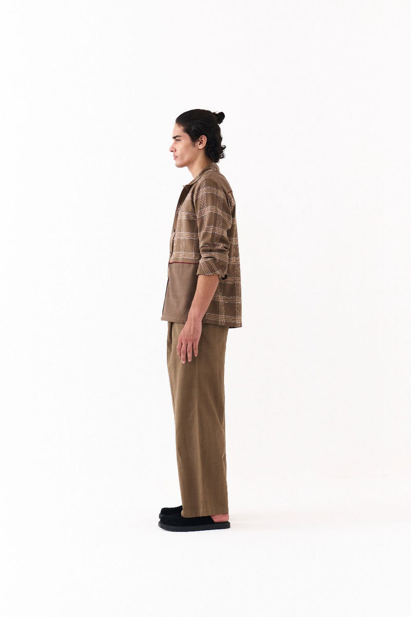 FRONT PLEAT BOTTOM-CEDAR by THREE Men for men in Singapore