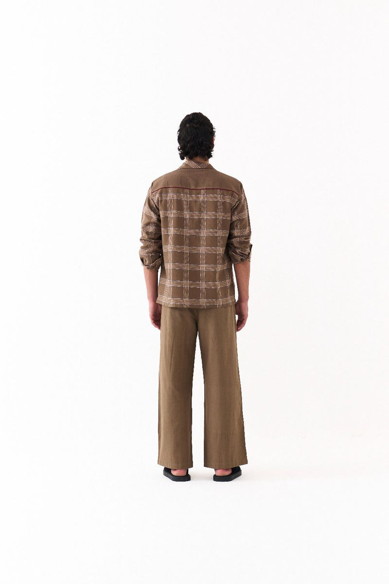 FRONT PLEAT BOTTOM-CEDAR by THREE Men for men in Singapore