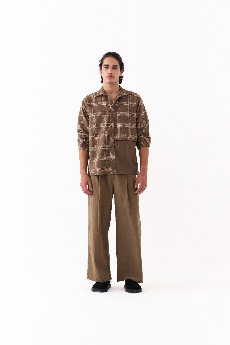 FRONT PLEAT BOTTOM-CEDAR by THREE Men for men in Singapore