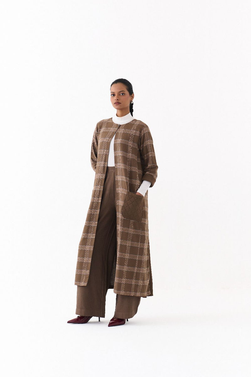 BACK PLEAT JACKET CO ORD (SET OF 2)-CEDAR by THREE for women in Singapore