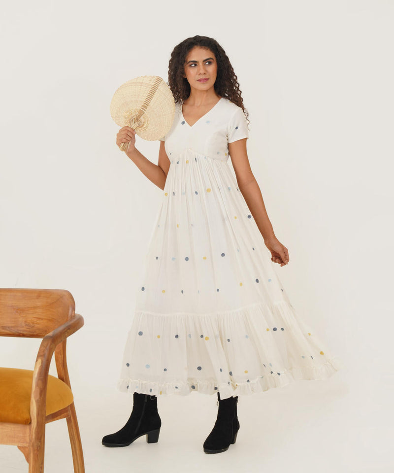 ACACIA DRESS 100% cotton Buy ACACIA DRESS from C&W | Dresses for Women by Indigo Dreams in white color for women in Singapore