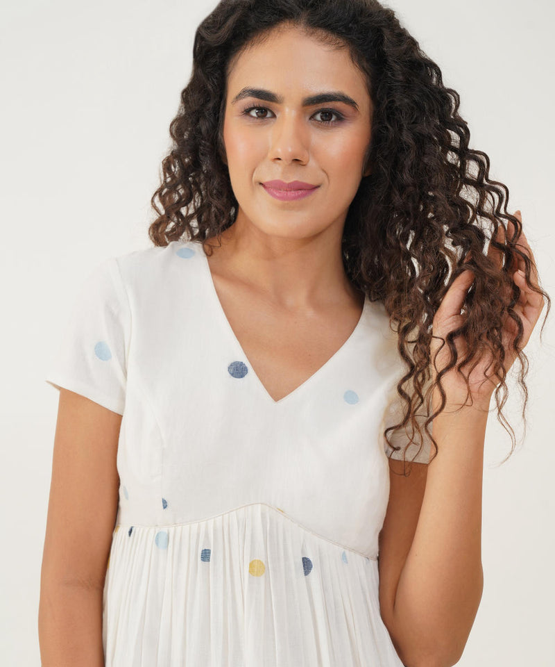 ACACIA DRESS 100% cotton Buy ACACIA DRESS from C&W | Dresses for Women by Indigo Dreams in white color for women in Singapore