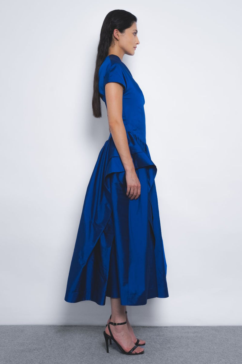 Alae Dress - Lapis Buy Alae Dress - Lapis from C&W | Dresses for Women by Leh Studios for women in Singapore
