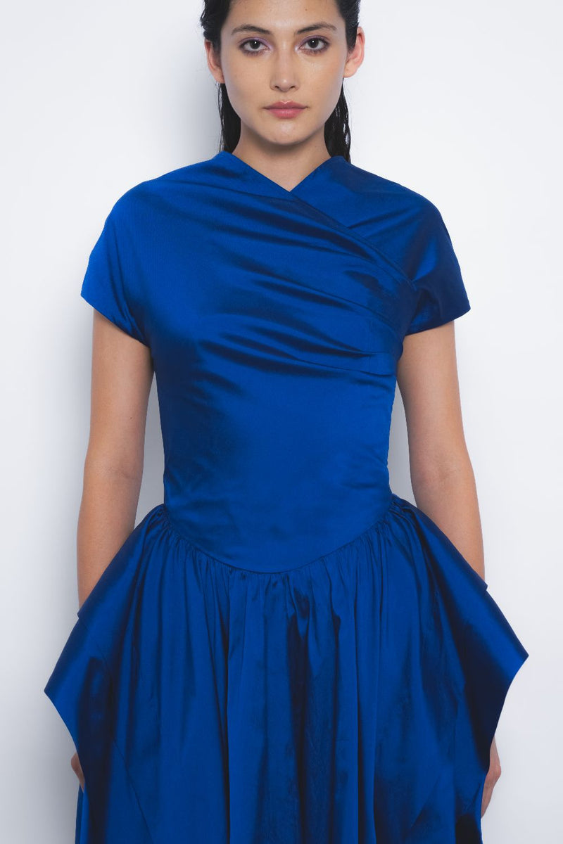 Alae Dress - Lapis Buy Alae Dress - Lapis from C&W | Dresses for Women by Leh Studios for women in Singapore