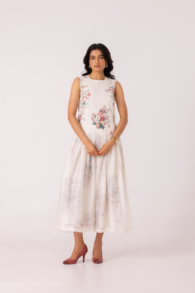 Aleksey Floral Printed Maxi Dress cotton by The Summer House for women in Singapore