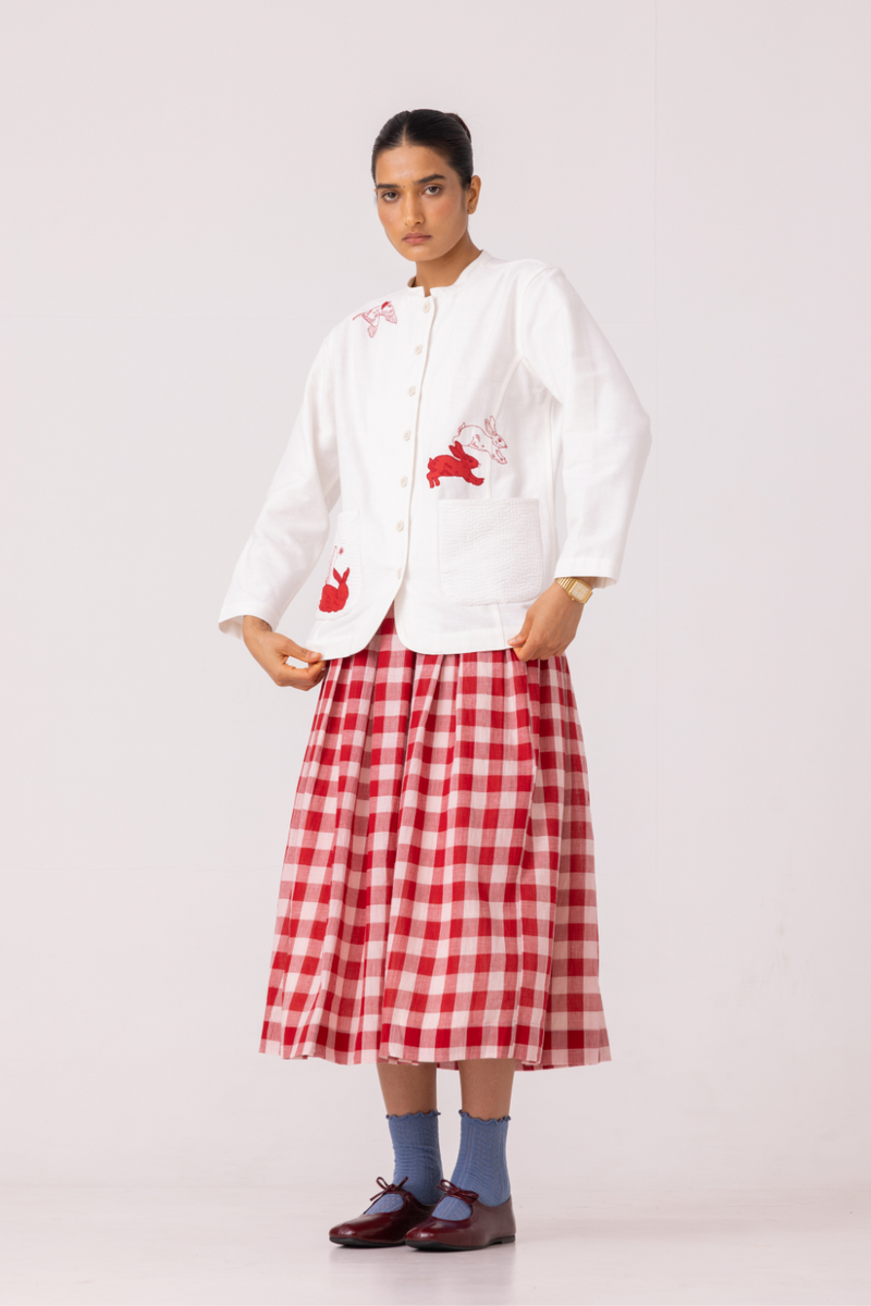 Alma Handwoven Cotton Shacket cotton by The Summer House for women in Singapore