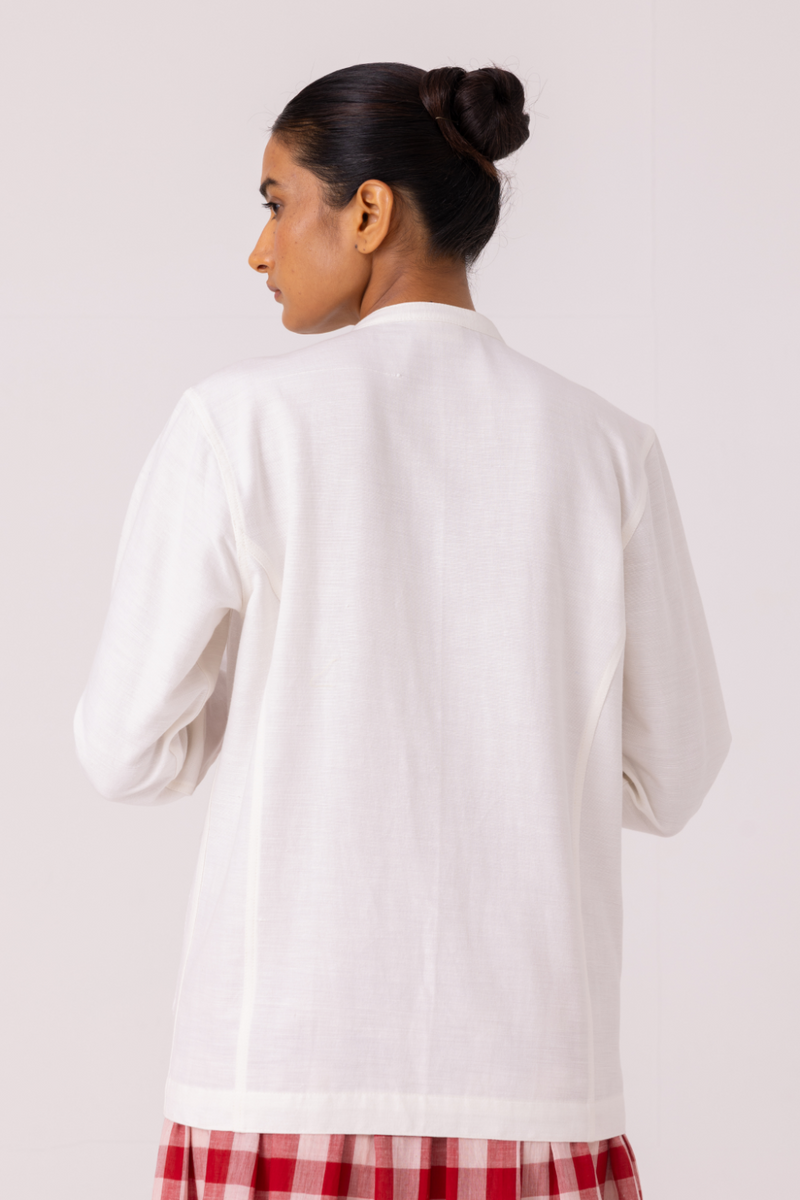 Alma Handwoven Cotton Shacket cotton by The Summer House for women in Singapore