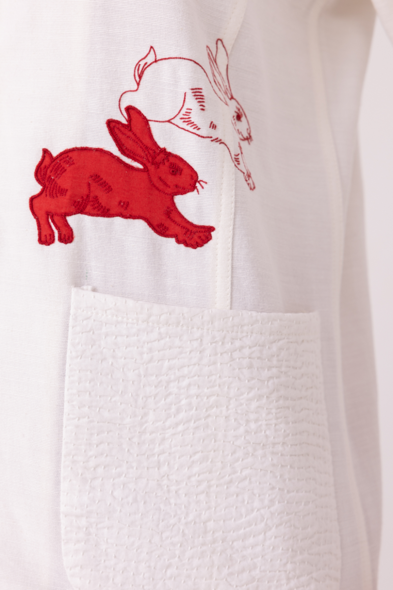 Alma Handwoven Cotton Shacket cotton by The Summer House for women in Singapore