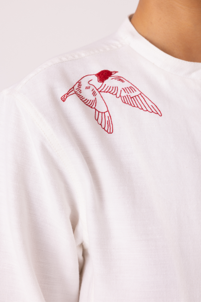 Alma Handwoven Cotton Shacket cotton by The Summer House for women in Singapore