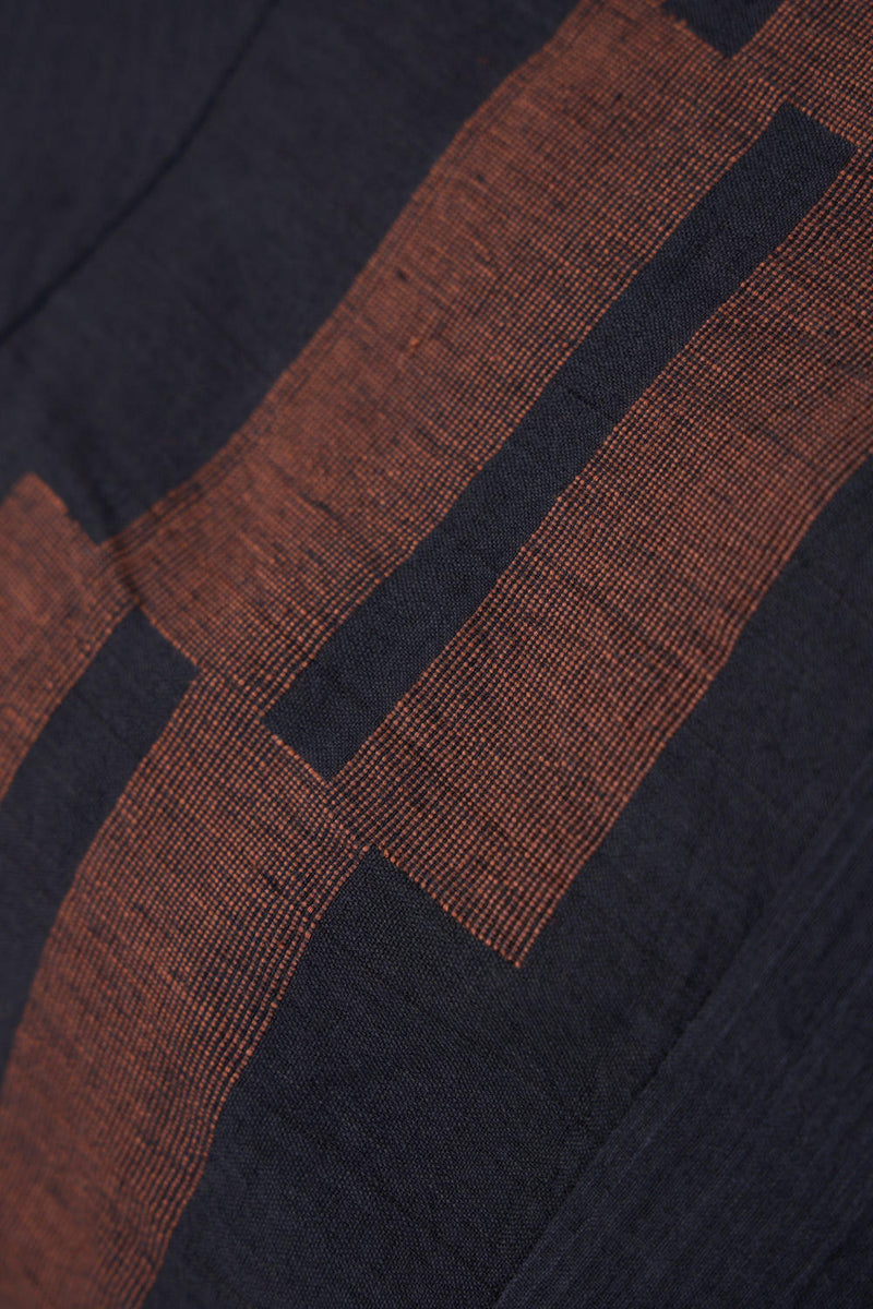 Anura Black Handwoven Sleeveless Midi Dress cotton by The Summer House in brown color for women in Singapore