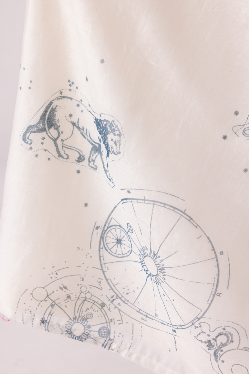 Arha Zodiac Print Handwoven Dress cotton by The Summer House for women in Singapore