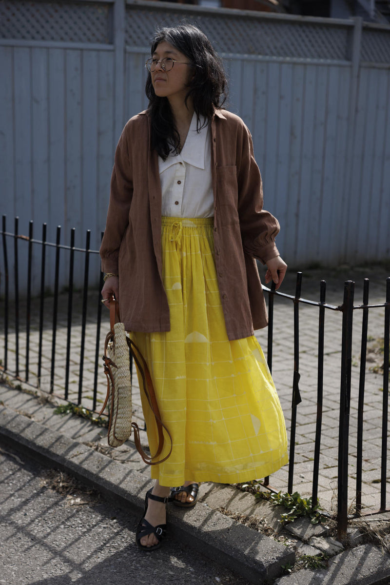 Artist Smock - Original 100% cotton by World of Crow in beige color for women in Singapore