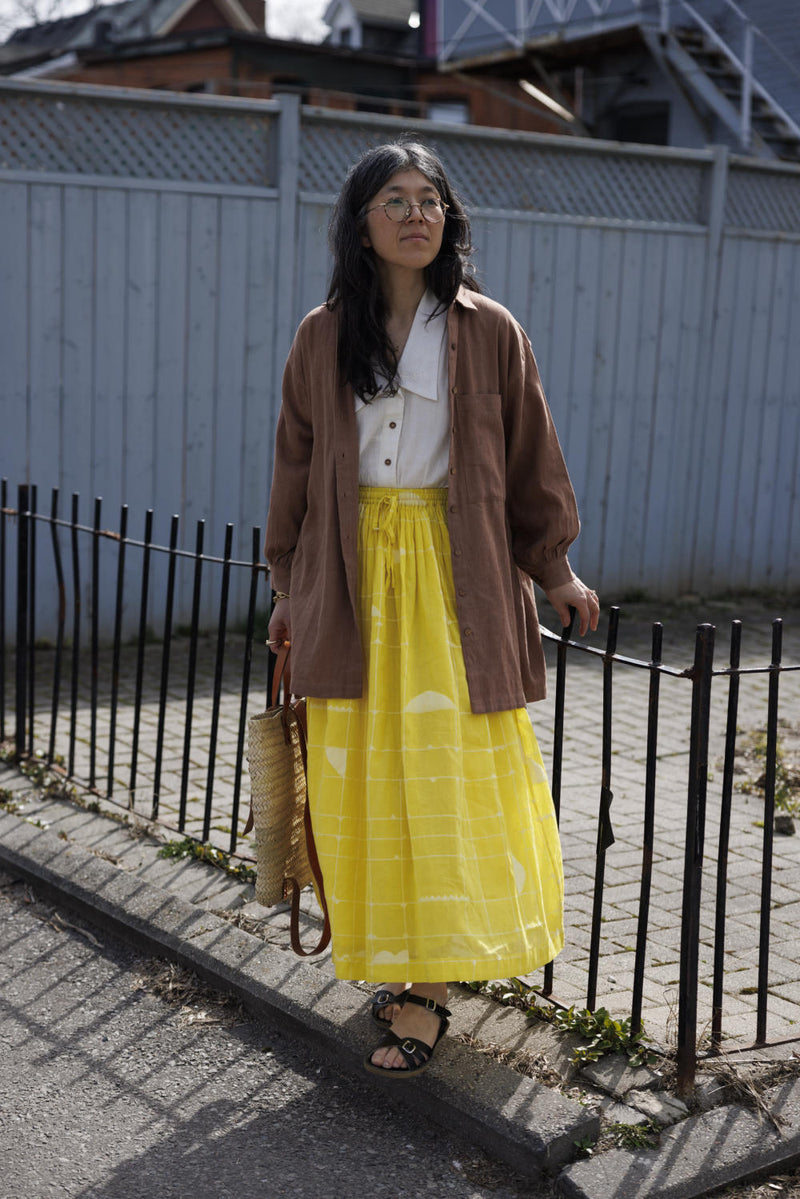 Artist Smock - Original 100% cotton by World of Crow in beige color for women in Singapore
