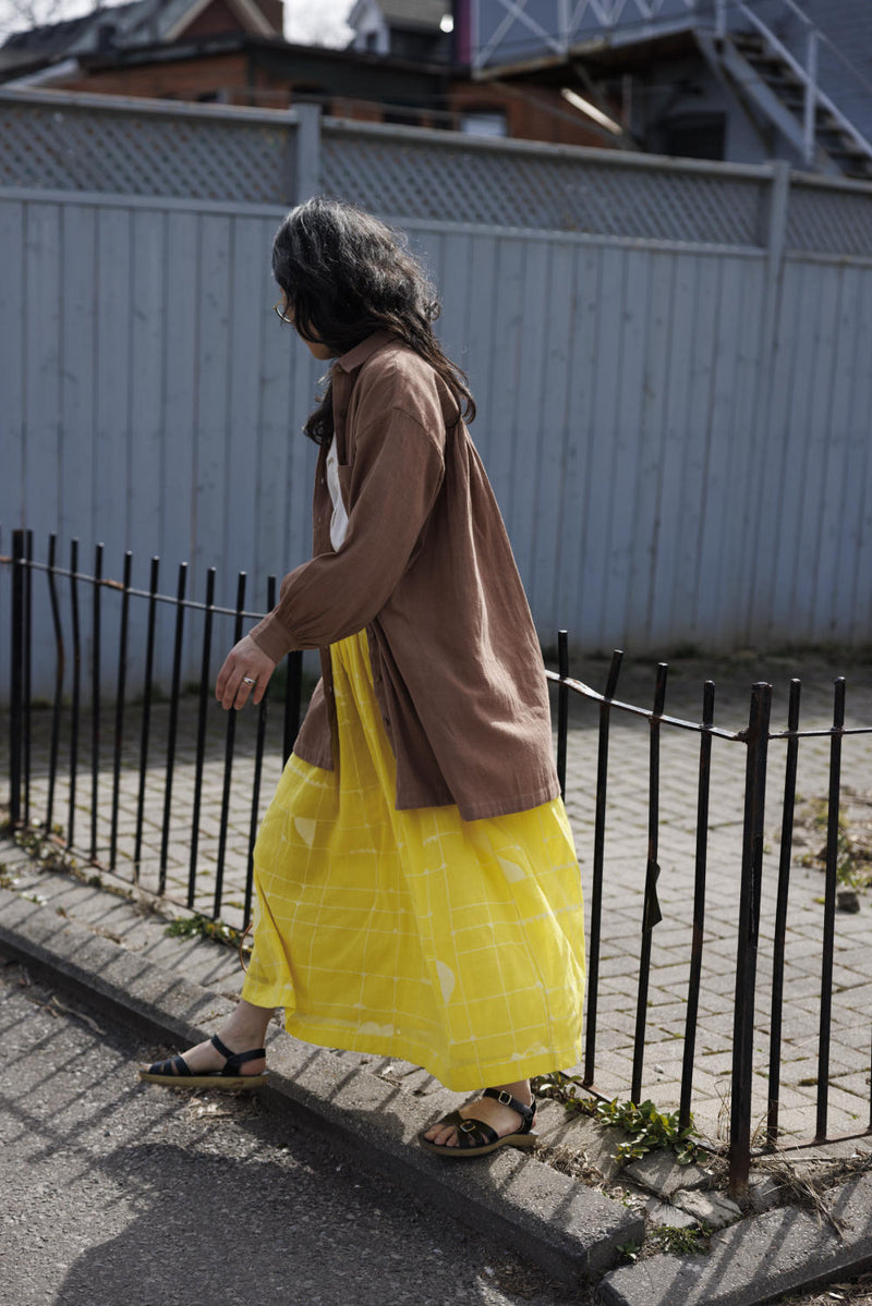 Artist Smock - Original 100% cotton by World of Crow in beige color for women in Singapore