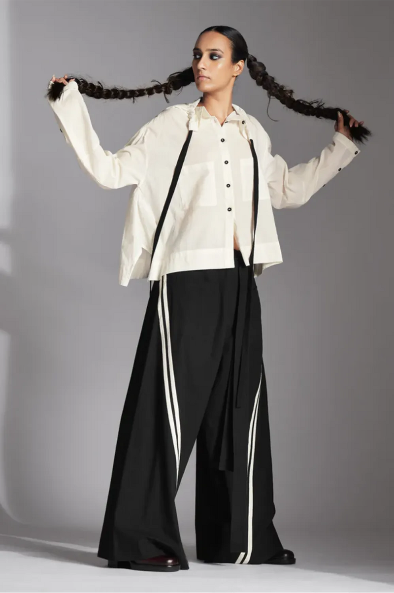 Arvo Shirt-White cotton by Chola in white color for women in Singapore