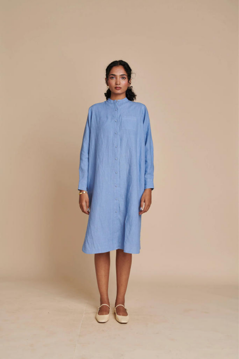 Ashwem Linen Shirt Dress