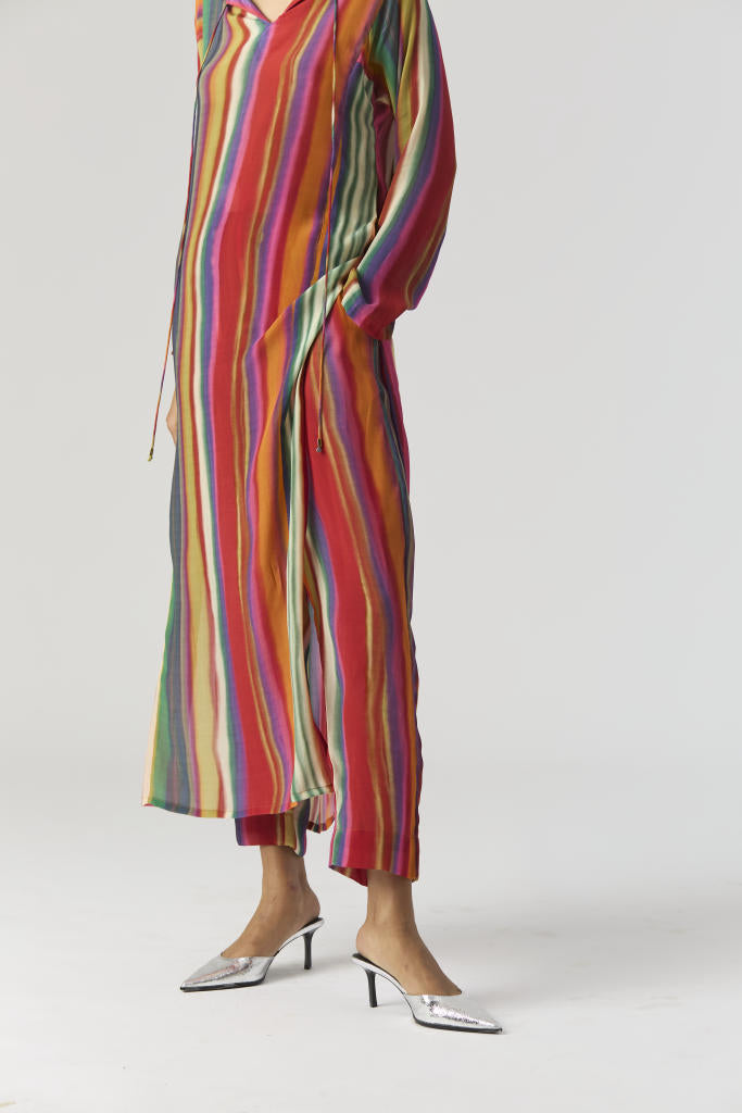 AURORA CREPE KURTA SET mul by Yam in multi color for women in Singapore