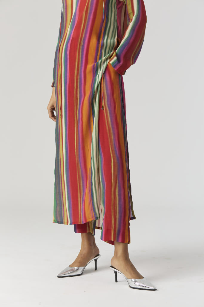 AURORA CREPE KURTA SET mul by Yam in multi color for women in Singapore