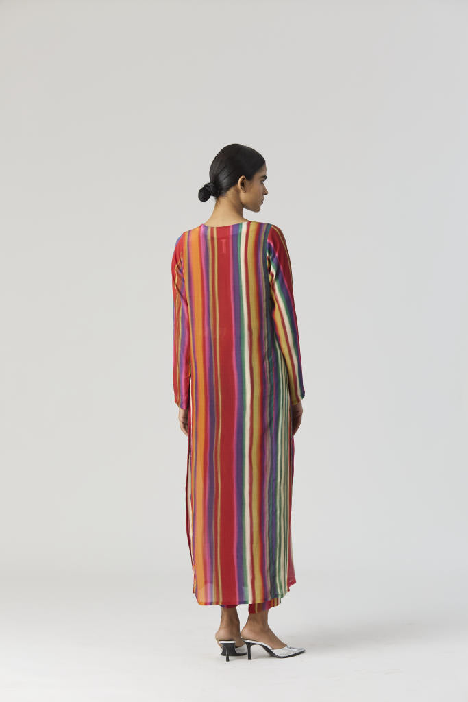AURORA CREPE KURTA SET mul by Yam in multi color for women in Singapore