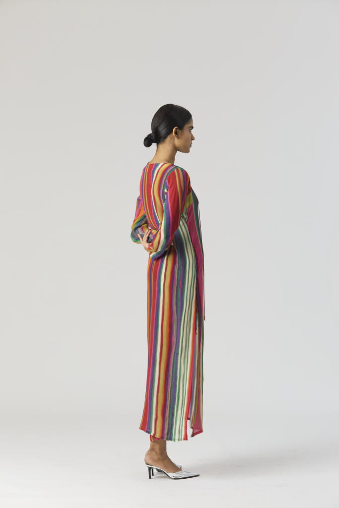 AURORA CREPE KURTA SET mul by Yam in multi color for women in Singapore