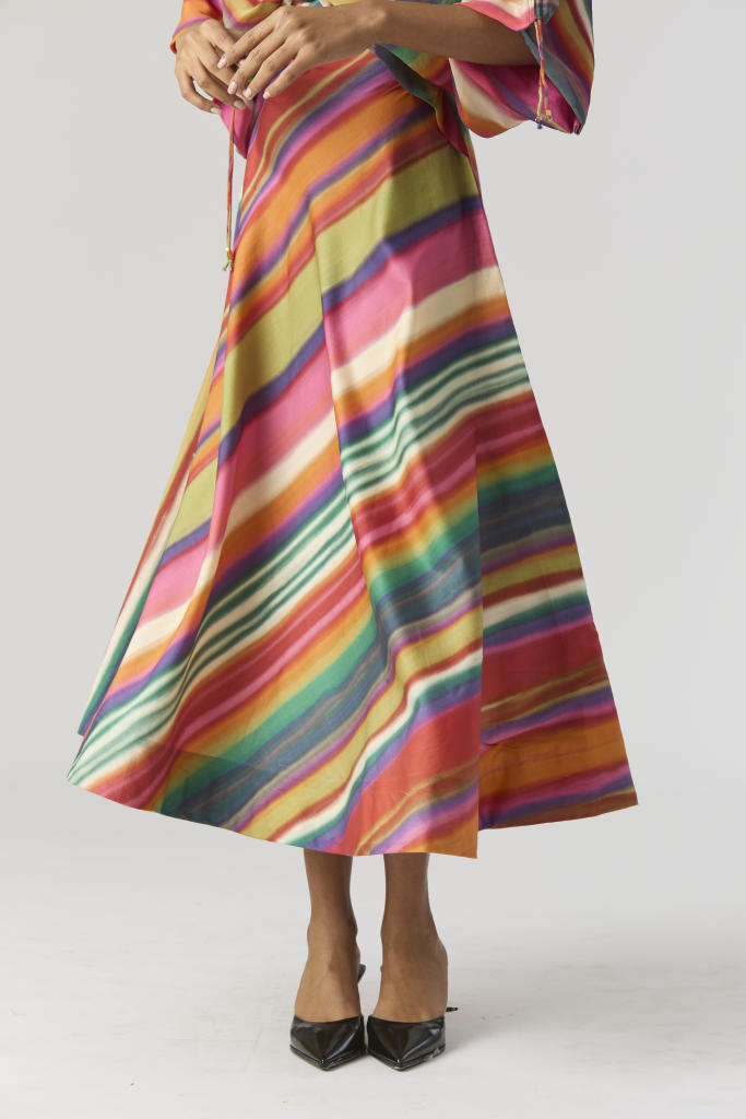 AURORA DRESS satin by Yam in multi color for women in Singapore