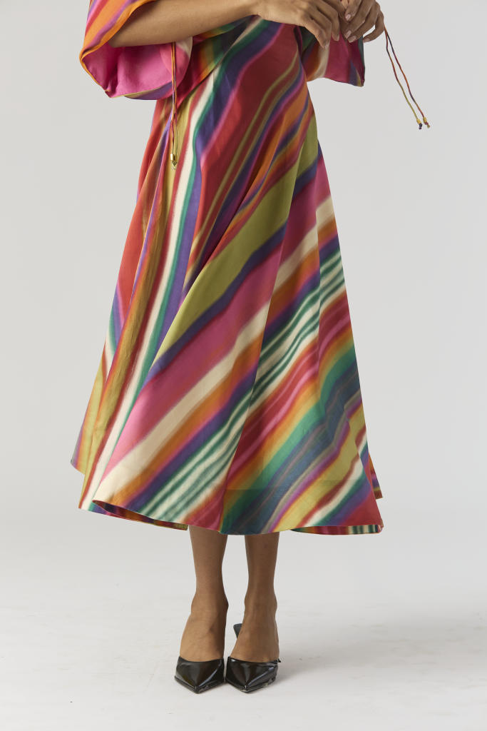 AURORA DRESS satin by Yam in multi color for women in Singapore