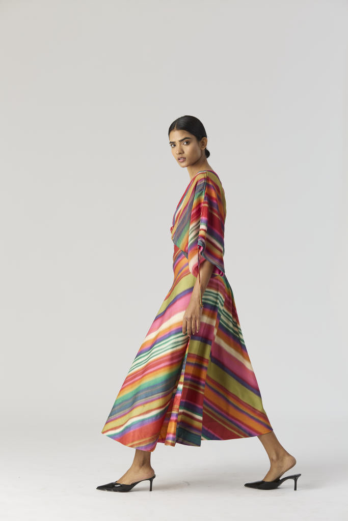 AURORA DRESS satin by Yam in multi color for women in Singapore