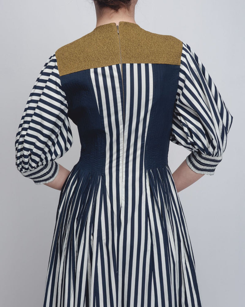 Beri Dress - Black + White Print / Olive cotton Buy Beri Dress - Black + White Print / Olive from C&W | Dresses for Women by Leh Studios in black color for women in Singapore