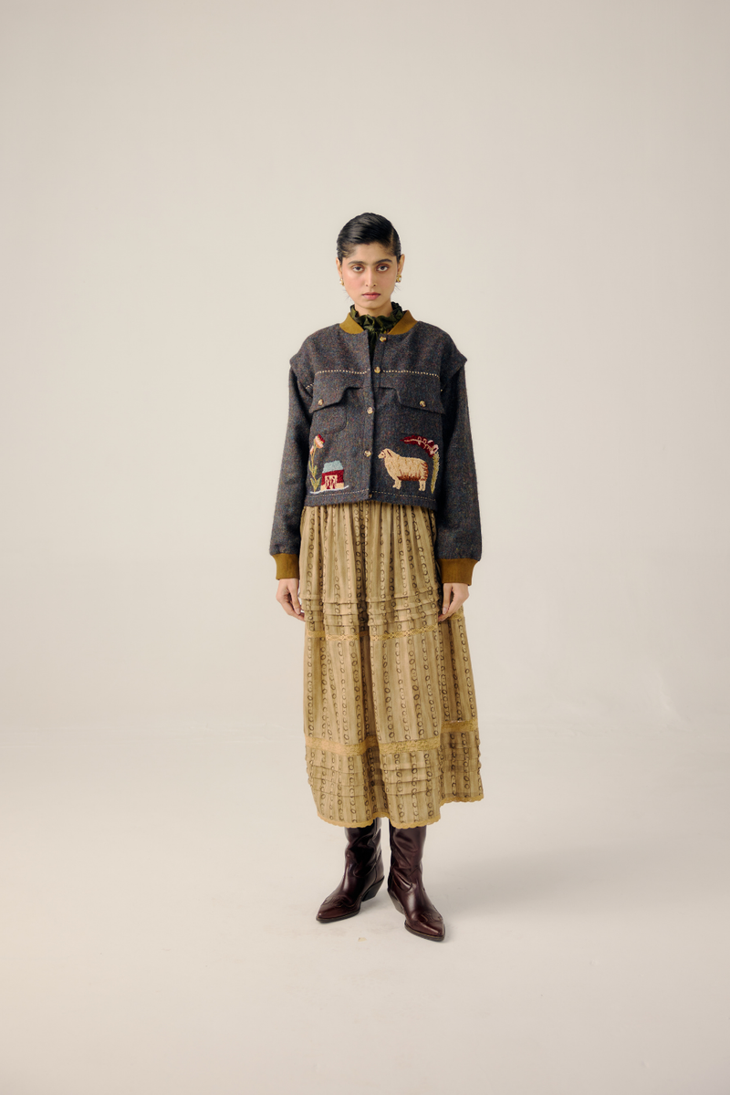 BERT JACKET-Countrysiyde Emb by CORD for women in Singapore