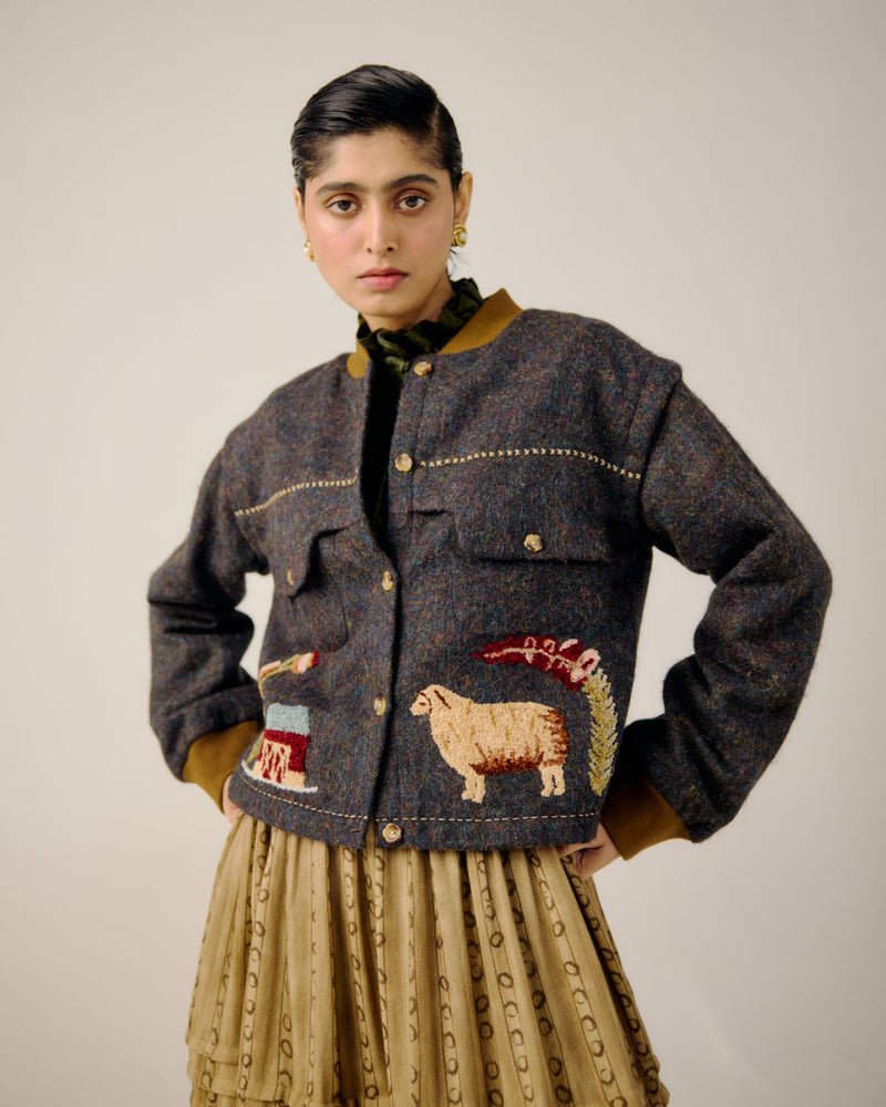 BERT JACKET-Countrysiyde Emb by CORD for women in Singapore