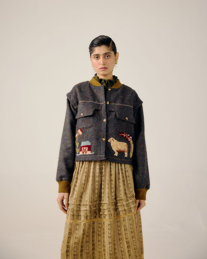 BERT JACKET-Countrysiyde Emb by CORD for women in Singapore