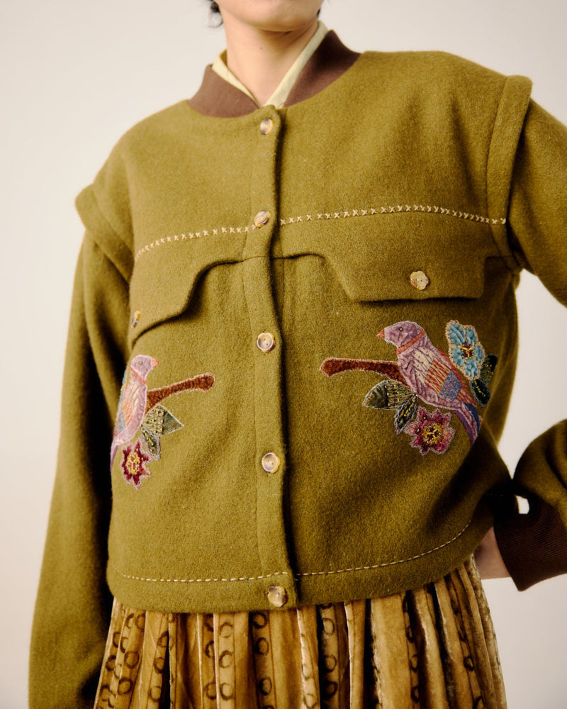BERT JACKET-Parrot Emb. by CORD for women in Singapore