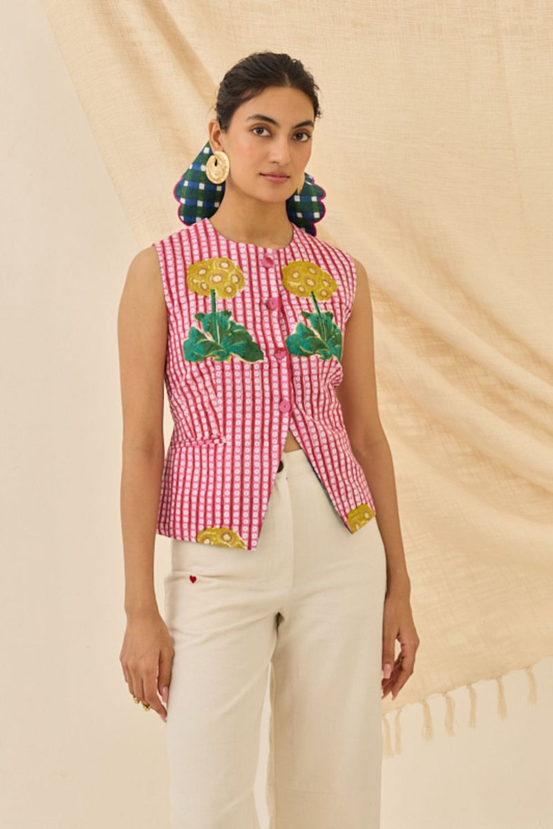 Lali Waistcoat cotton by JodiLife for women in Singapore