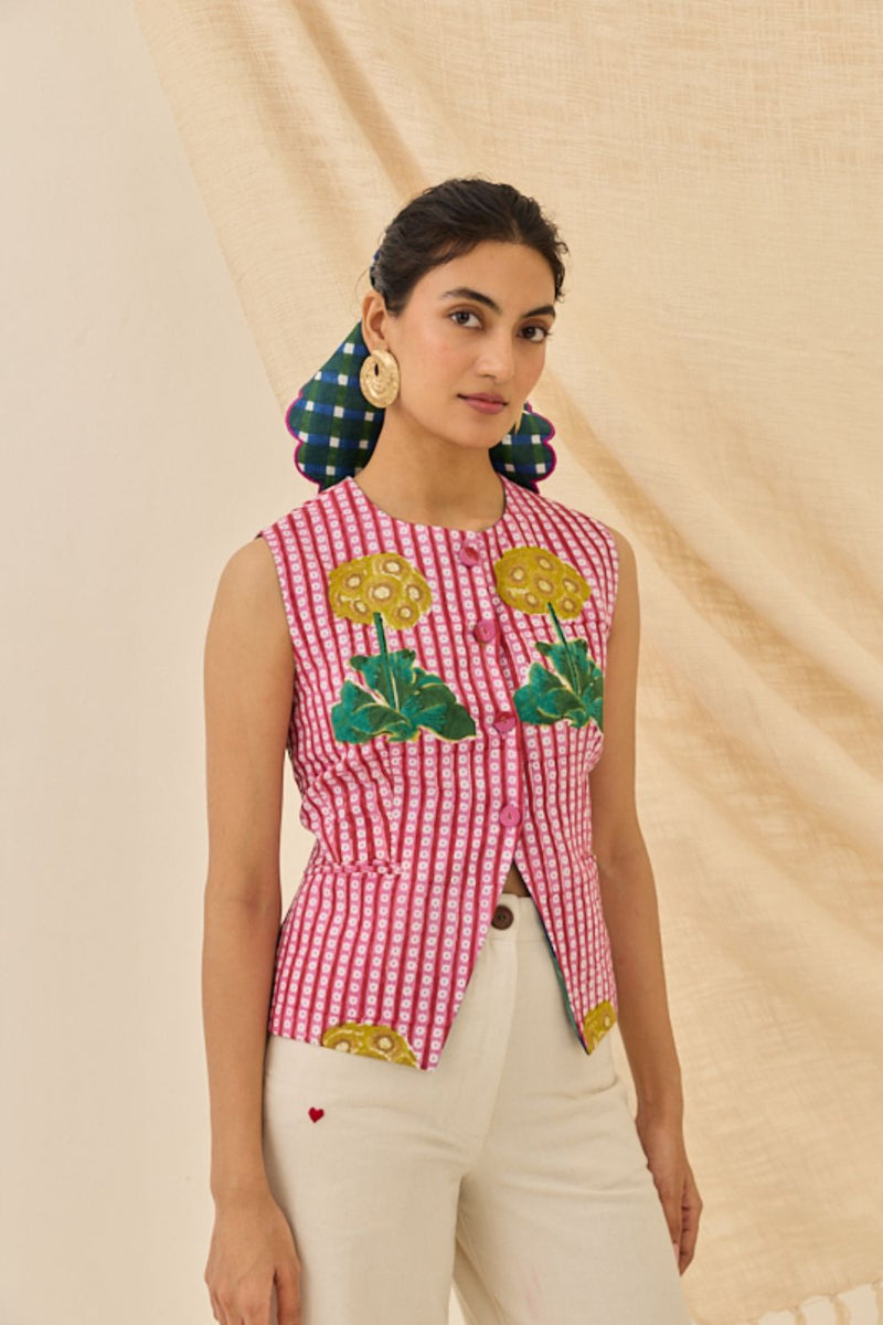 Lali Waistcoat cotton by JodiLife for women in Singapore