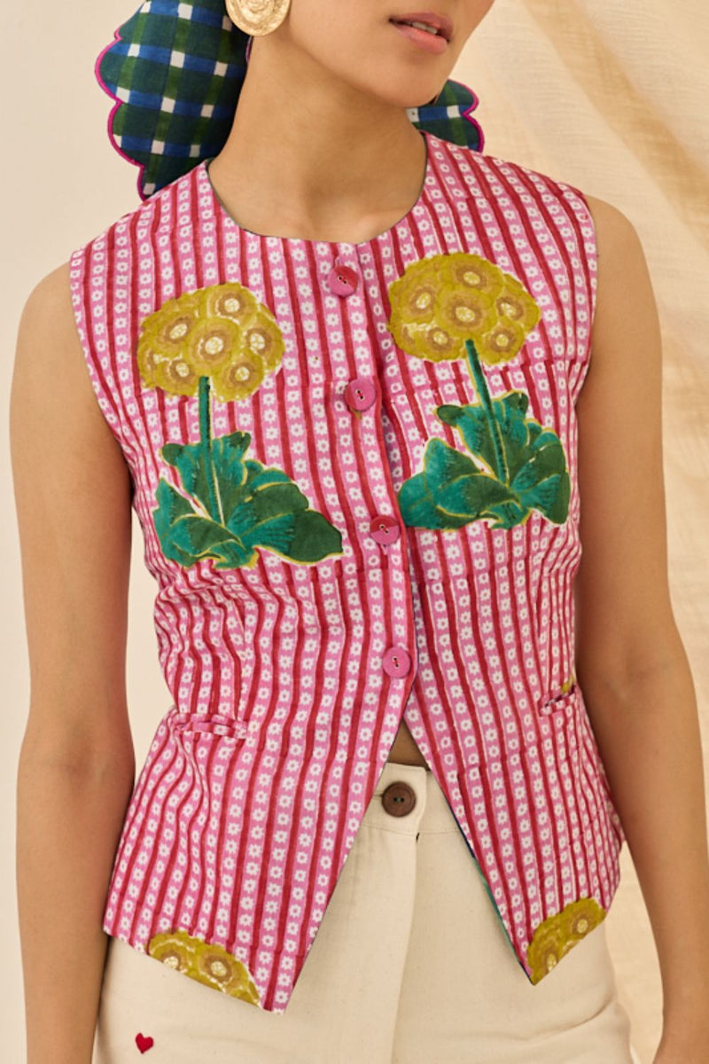 Lali Waistcoat cotton by JodiLife for women in Singapore